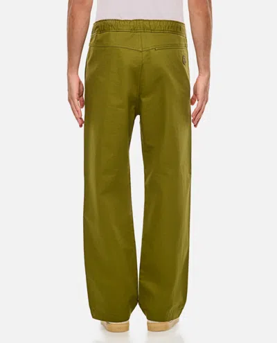 Shop Moncler Trousers In Green