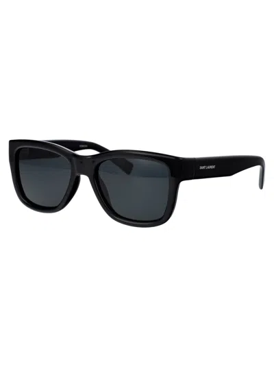 Shop Saint Laurent Sl 674 Sunglasses In 001 Black Black Black