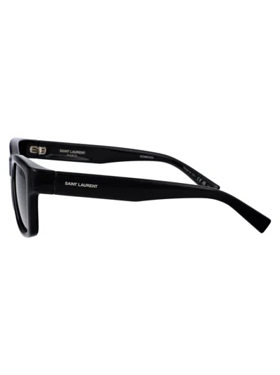 Shop Saint Laurent Sl 674 Sunglasses In 001 Black Black Black