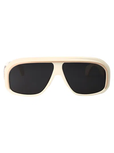 Shop Palm Angels Reedley Sunglasses In 0107 White