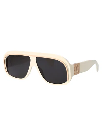 Shop Palm Angels Reedley Sunglasses In 0107 White