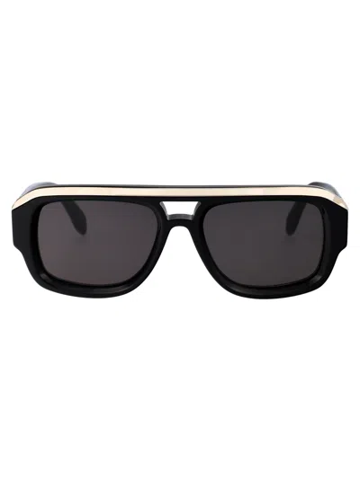 Shop Palm Angels Stockton Sunglasses In 1007 Black