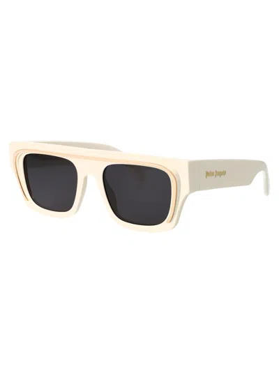 Shop Palm Angels Salton Sunglasses In 0107 White