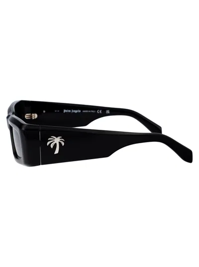 Shop Palm Angels Yreka Sunglasses In 1007 Black