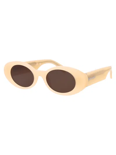 Shop Palm Angels Gilroy Sunglasses In 1764 Sand