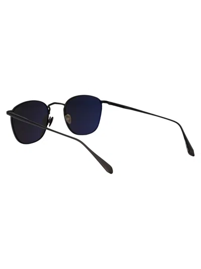 Shop Linda Farrow Simon Sunglasses In Mattnickel/grey
