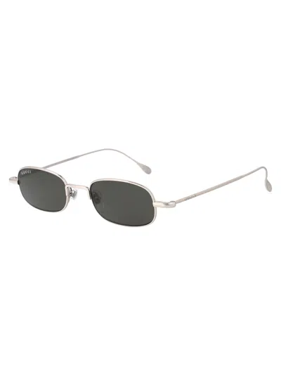 Shop Gucci Gg1648s Sunglasses In 008 Silver Silver Grey