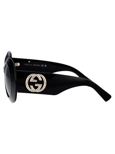 Shop Gucci Gg1647s Sunglasses In 007 Black Black Grey