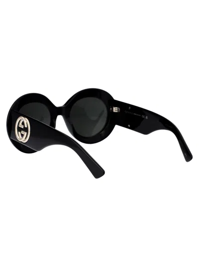 Shop Gucci Gg1647s Sunglasses In 007 Black Black Grey