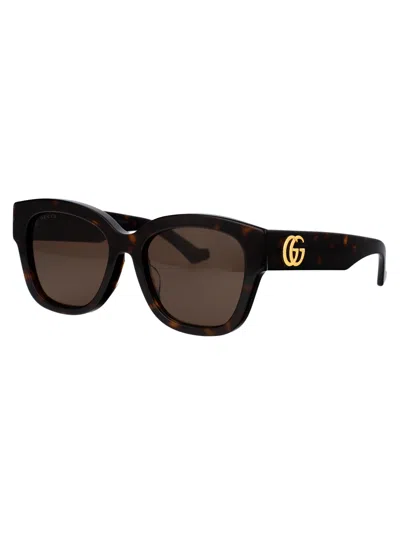Shop Gucci Gg1550sk Sunglasses In 002 Havana Havana Brown