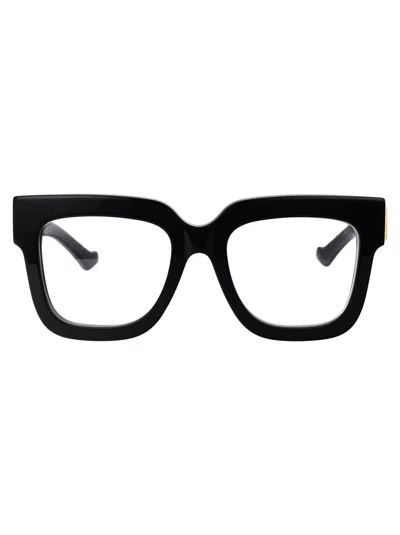 Shop Gucci Gg1549o Glasses In 001 Black Black Transparent