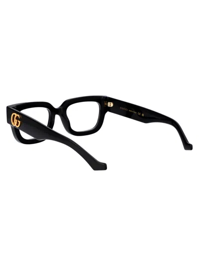 Shop Gucci Gg1548o Glasses In 001 Black Black Transparent