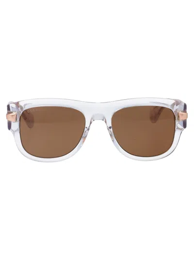 Shop Gucci Gg1517s Sunglasses In 004 Crystal Crystal Brown