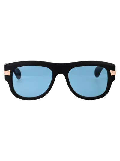 Shop Gucci Gg1517s Sunglasses In 002 Black Black Blue