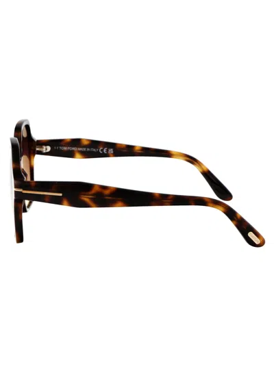 Tom Ford Avana Bionda Acetate Sunglasses In 53z Avana Bionda / Specchiato