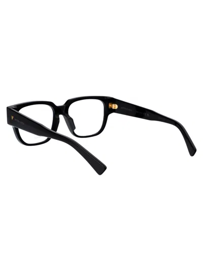 Shop Bottega Veneta Bv1289o Glasses In 001 Black Black Transparent