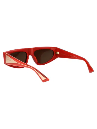Shop Bottega Veneta Bv1277s Sunglasses In 004 Orange Crystal Brown