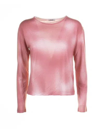 Shop Base Pink Long-sleeved Shirt In Rosa