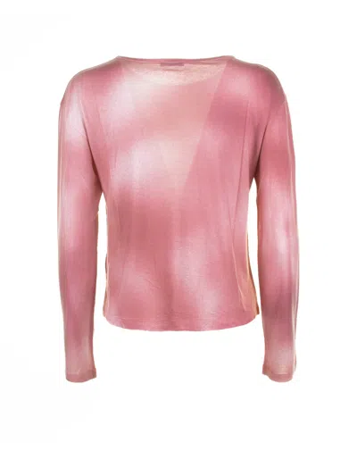 Shop Base Pink Long-sleeved Shirt In Rosa