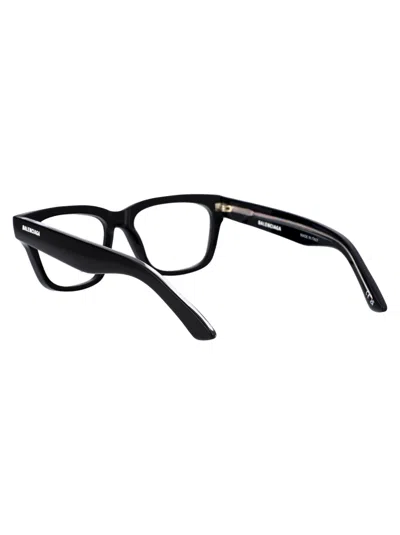 Shop Balenciaga Bb0343o Glasses In 001 Black Black Transparent