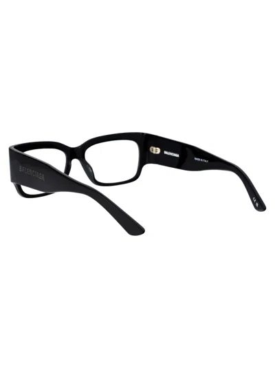 Shop Balenciaga Bb0332o Glasses In 001 Black Black Transparent