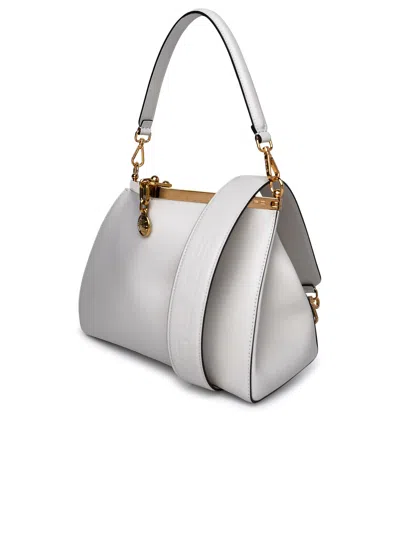 Shop Etro Ivory Leather Bag In White