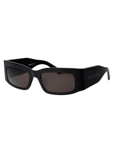 Shop Balenciaga Bb0328s Sunglasses In 001 Black Black Grey