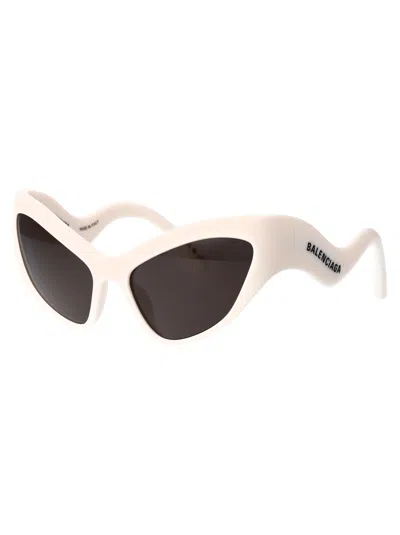 Shop Balenciaga Bb0319s Sunglasses In 003 Ivory Ivory Grey