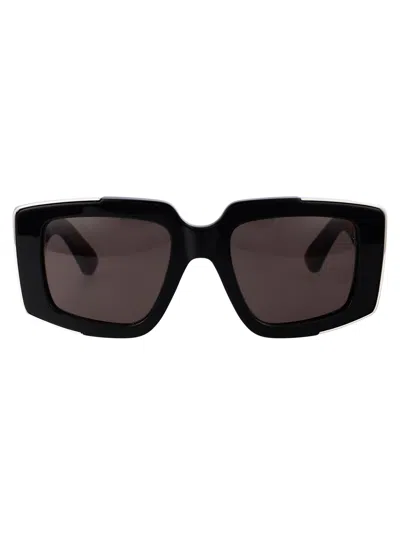 Shop Alexander Mcqueen Am0446s Sunglasses In 001 Black Black Grey