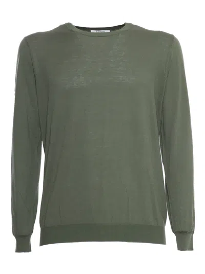 Kangra Cashmere Ribbed Crew-neck Sweater In Green
