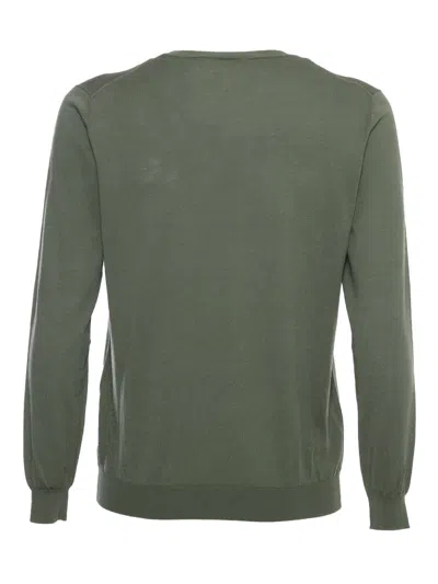Kangra Cashmere Ribbed Crew-neck Sweater In Green
