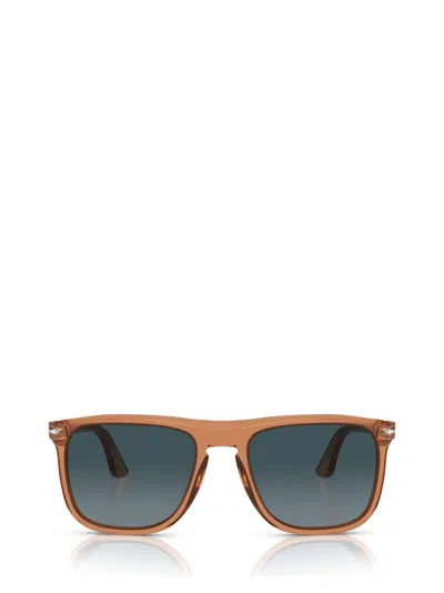 Shop Persol Po3336s Transparent Brown Sunglasses