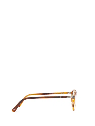 Shop Persol Po3218v Striped Brown Glasses
