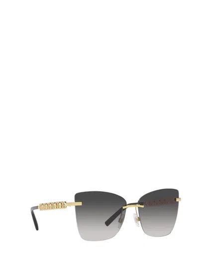 Shop Dolce &amp; Gabbana Eyewear Dg2289 Gold / Brown Sunglasses