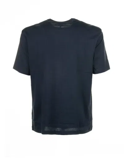 Shop Blauer Blue Crew Neck T-shirt In Cotton