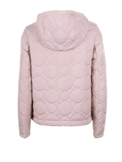 Shop Colmar Pink Quilted Cape With Zip And Hood In Cipria