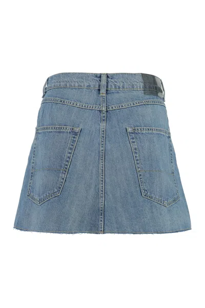 Shop Our Legacy Cover Denim Mini Skirt