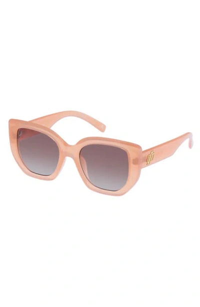 Shop Le Specs Euphoria 52mm Gradient Square Sunglasses In Mimosa Pink