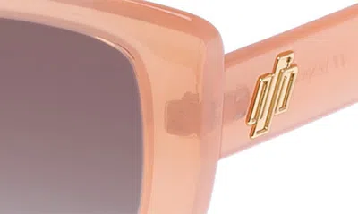 Shop Le Specs Euphoria 52mm Gradient Square Sunglasses In Mimosa Pink