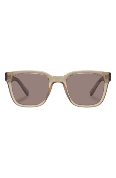Shop Le Specs Elixir 52mm Polarized Square Sunglasses In Whiskey