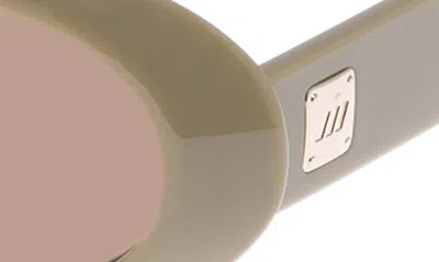Le Specs Work It 53mm Oval Sunglasses In Biscotti