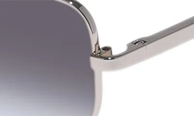 Shop Le Specs Metagalactic 55mm Rectangular Sunglasses In Gold