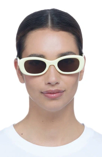 Shop Aire Calisto 49mm Small Oval Sunglasses In Iridescent Pineapple