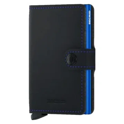 Shop Secrid Mini Wallet In Matte Black & Blue