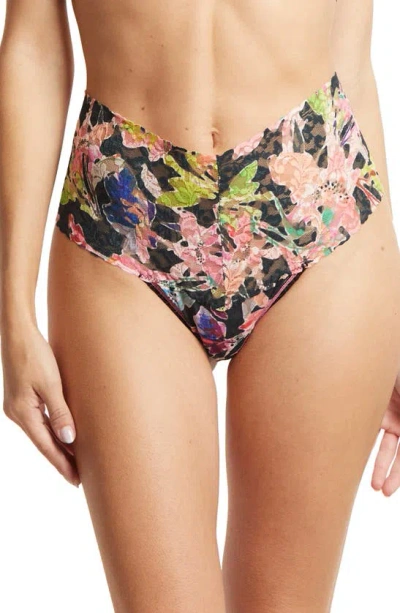 Shop Hanky Panky Print High Waist Retro Thong In Unapologetic