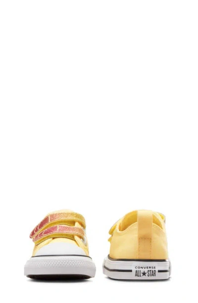 Shop Converse Kids' Chuck Taylor® All Star® 2v Sneaker In Butter/ Donut Glaze/ White