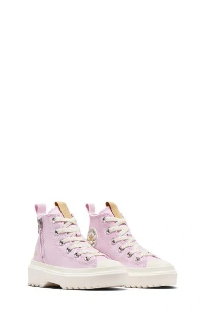 Shop Converse Kids' Chuck Taylor® All Star® Lugged High Top Sneaker In Stardust Lilac
