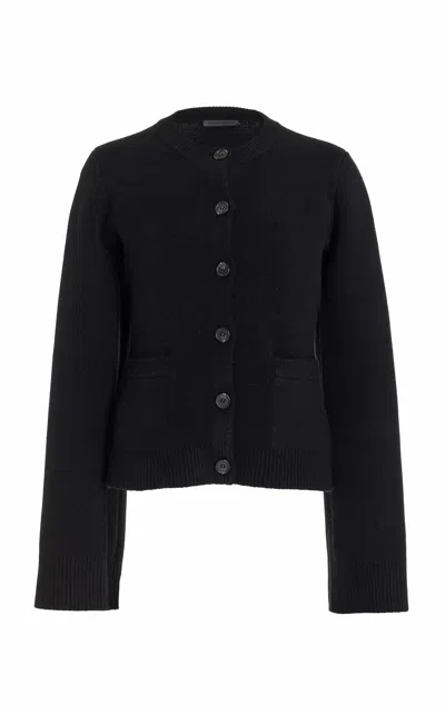 Jenni Kayne Cooper Wool-cashmere Cardigan In Black