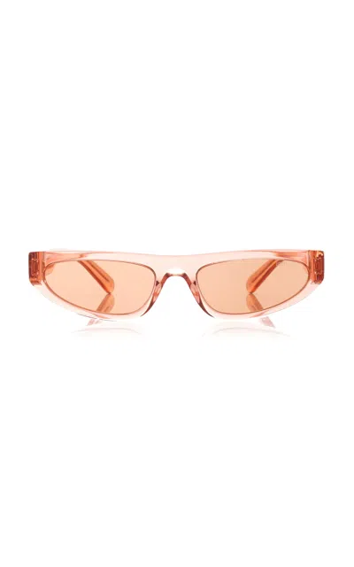 Miu Miu Glimpse Cat-eye Acetate Sunglasses In Red