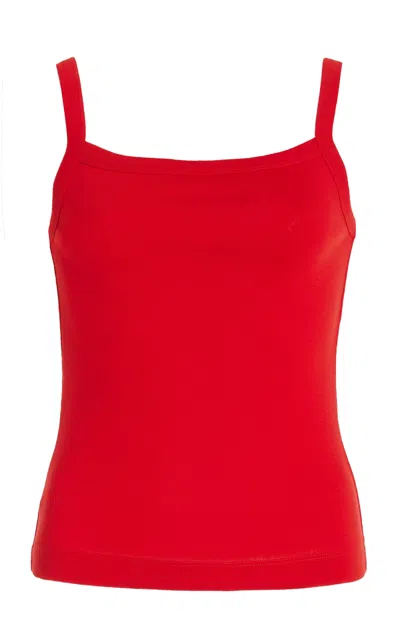 Shop Flore Flore May Organic Cotton Camisole Top In Red